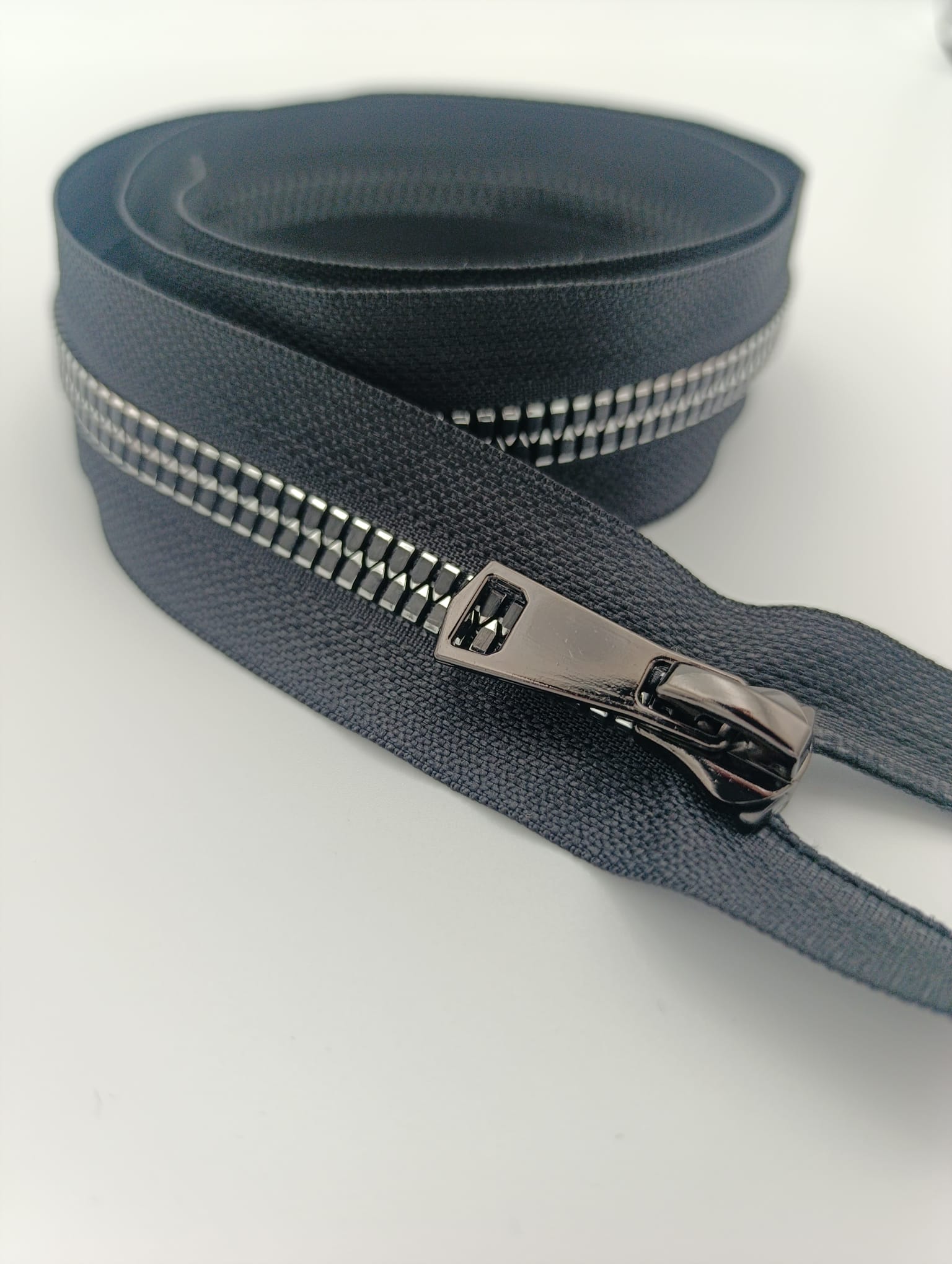 Zamek kostka #8 czarny Dual Silver